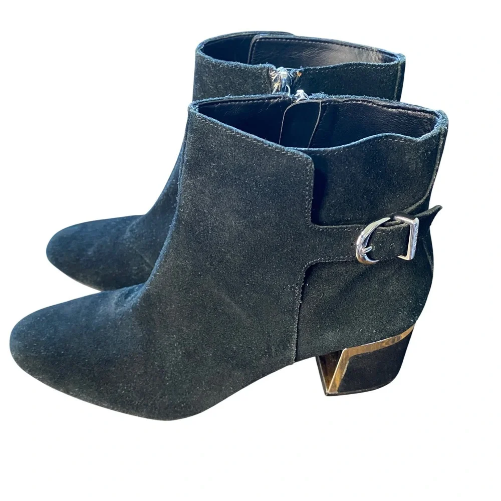 Dkny black suede